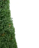 3' Pre-Lit Artificial Boxwood Cone Topiary Tree with Round Pot Clear Lights