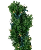 5.5' Pre-Lit Artificial Cedar Spiral Topiary Tree in Urn Style Pot Clear Lights