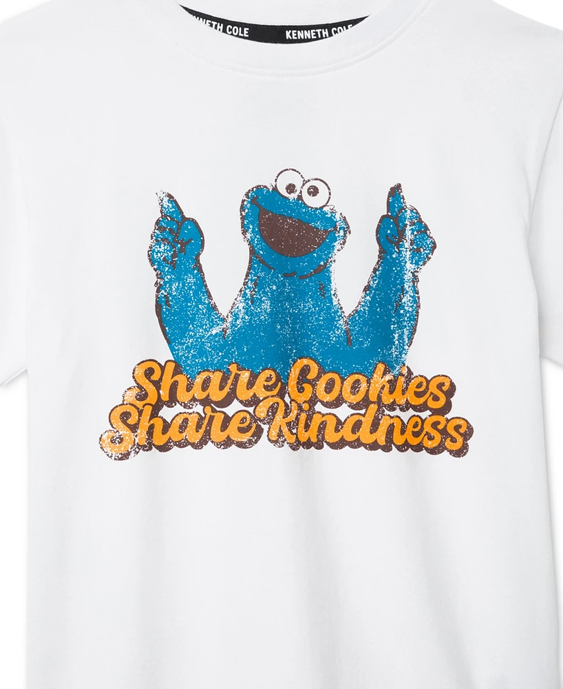 Kenneth Cole X Sesame Street Toddler and Little Kids Cookie Monster T-Shirt