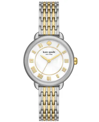 kate spade new york Women's Lily Avenue Three Hand Two-Tone Stainless Steel Watch 34mm - Two