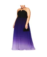 Plus Ombre Lust Maxi Dress