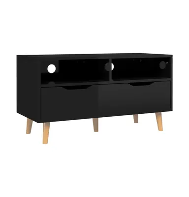 Tv Stand High Gloss 35.4"x15.7"x19.1" Engineered Wood