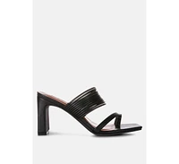 Follow Me Mid Block Heel Sandals