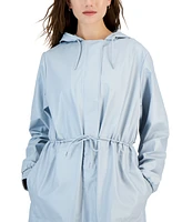 Rains Women's String Hooded Drawstring-Waist Parka