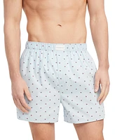 Tommy Hilfiger Men's 3-Pack Classic Printed Cotton Poplin Boxers