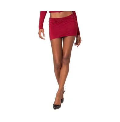 Women's Lara twist front mini skirt