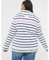Fat Face Women's Plus Size Airlie Breton Stripe Sweatshirt