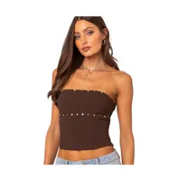 Women's Darcy studded lace up corset top