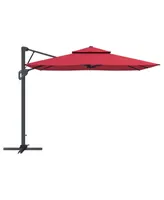 Mondawe 10 ft. Square Offset Cantilever Outdoor Patio Umbrella