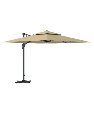 Mondawe 10 ft. Square Offset Cantilever Outdoor Patio Umbrella