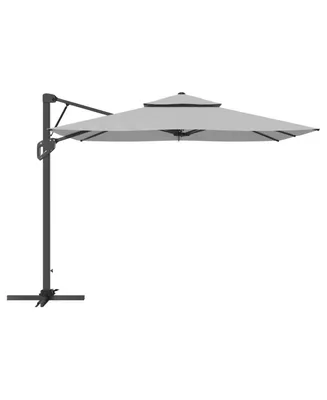 Mondawe 10 ft. Square Offset Cantilever Outdoor Patio Umbrella