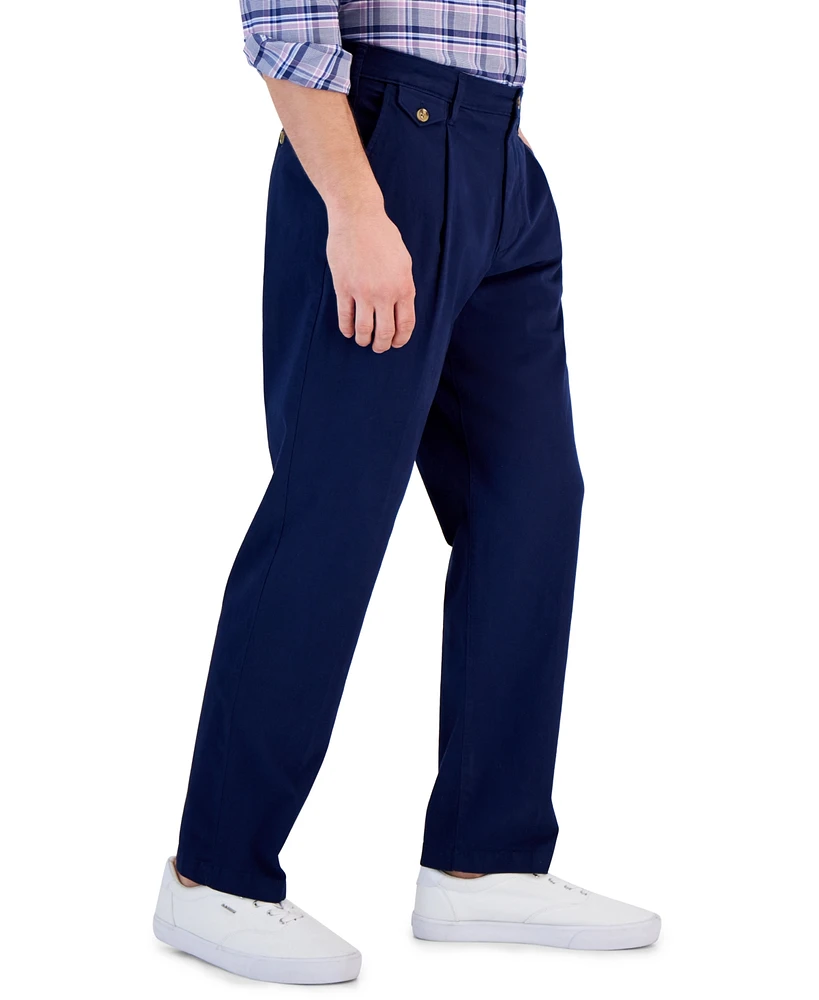 Club Room Men's Relaxed-Fit Pleated Chino Pants, Created for Macy's