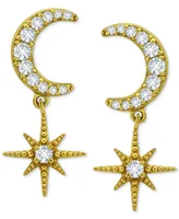 Giani Bernini Cubic Zirconia Celestial Drop Earrings, Created for Macy's