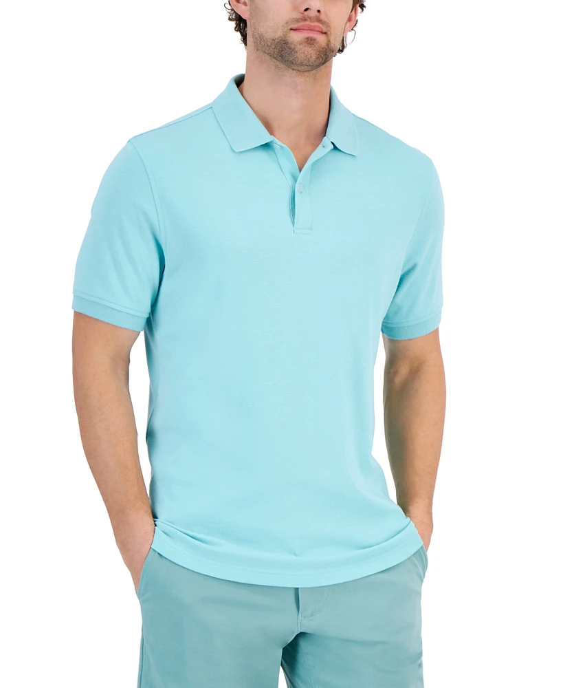 Club Room Men's Soft Touch Interlock Polo, Created for Macy's
