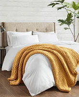 Madison Park Chunky-Knit Handmade Throw, 50" x 60"