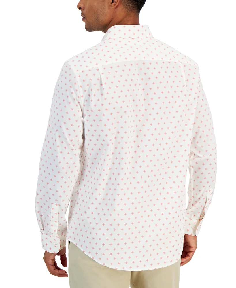 Club Room Men's Floral Diamond Shirt, Created for Macy's