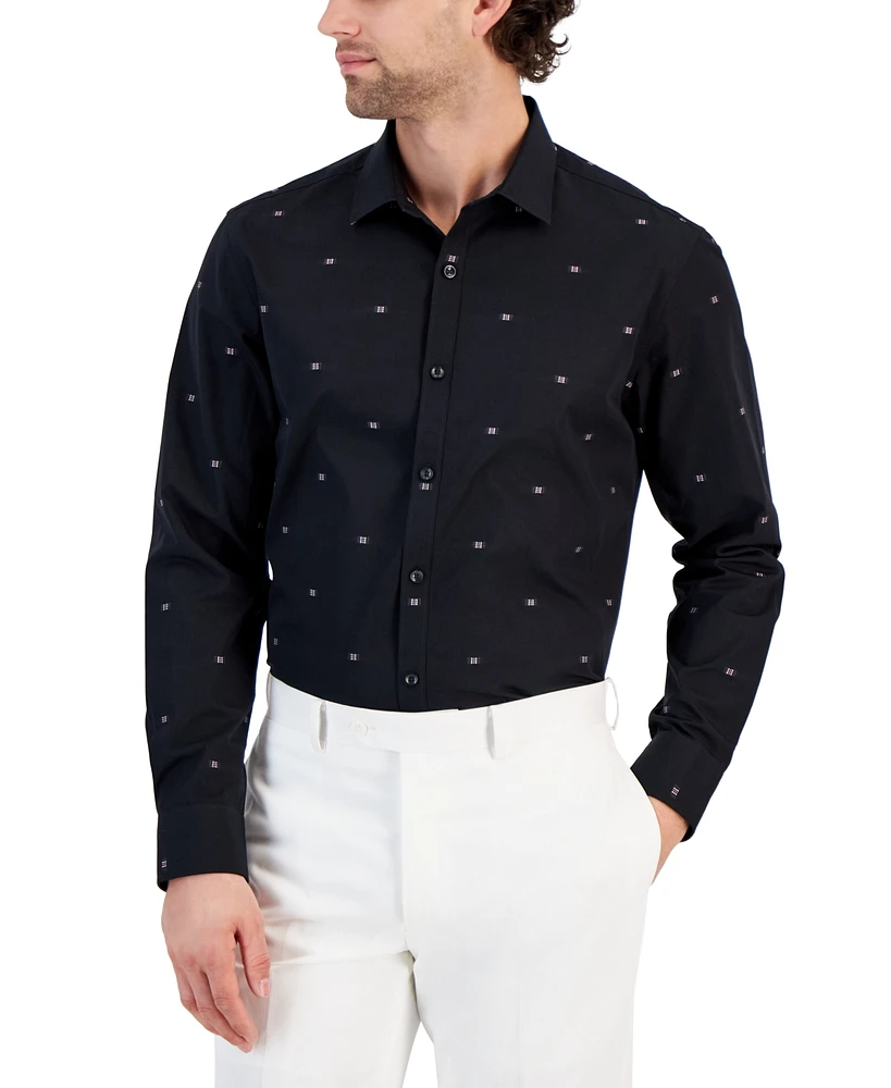 Alfani Men's Open Ground Dobby Shirt, Created for Macy's