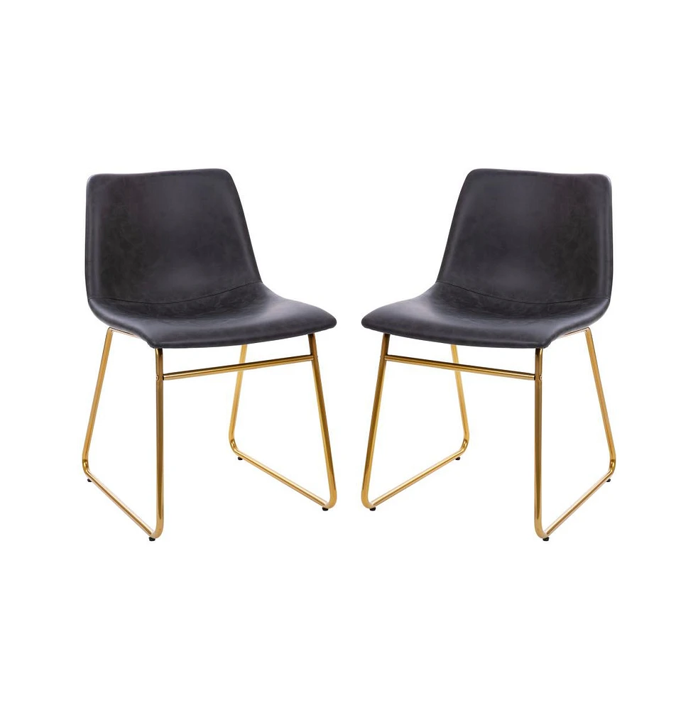 Carrollton 18 Inch Bucket Seat Dining Chairs, Set Of 2