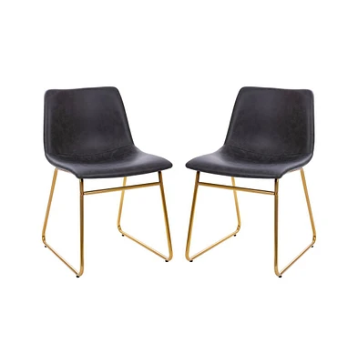 Carrollton 18 Inch Bucket Seat Dining Chairs, Set Of 2