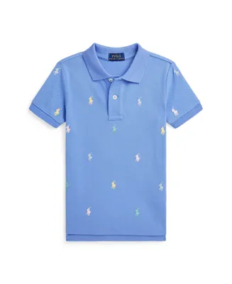 Polo Ralph Lauren Toddler and Little Boys Pony Cotton Mesh Shirt