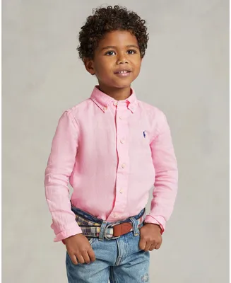 Polo Ralph Lauren Toddler and Little Boys Linen Shirt