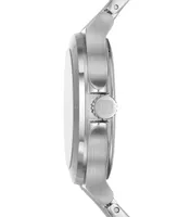 Dkny Women's Chambers Multifunction Silver-Tone Stainless Steel Watch 34mm - Silver