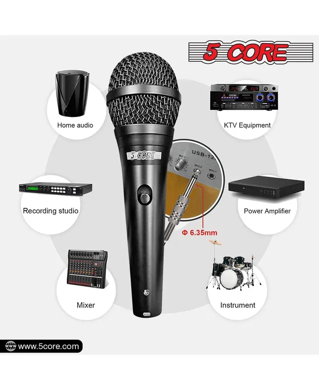 Tzumi PopSolo – Rechargeable Bluetooth Karaoke Microphone and Voice Mixer  with Smartphone Holder – Great for All Ages (Black)
