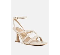 Womens Serling Croc Spool Heel Sandals