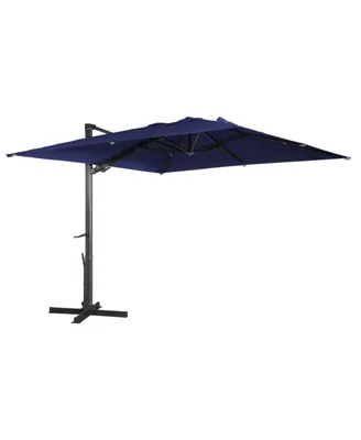 Mondawe 10ft Square Cantilever Patio Umbrella for Outdoor Shade