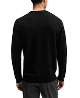 Boss by Hugo Men's Graphic-Jacquard Sweater