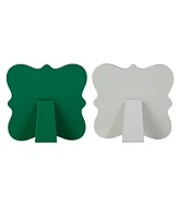 Glitzhome St. Patrick's Wooden Table Decor, Set of Two
