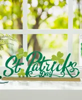 Glitzhome 16" L St. Patrick's Metal Table Decor