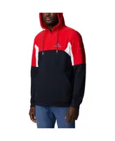 Men's Columbia Black Georgia Bulldogs Lodge Quarter-Zip Hoodie