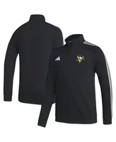 Men's adidas Black Pittsburgh Penguins Raglan Full-Zip Track Jacket