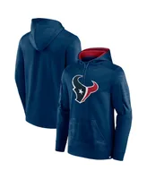 Men's Fanatics Navy Houston Texans On The Ball Pullover Hoodie