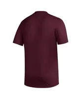 Men's adidas Maroon Arizona State Sun Devils 2023/24 Aeroready Homeland Plate Pregame T-shirt