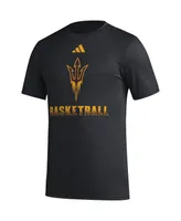 Men's adidas Black Arizona State Sun Devils Fadeaway Basketball Pregame Aeroready T-shirt