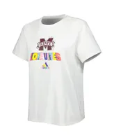 Women's adidas White Mississippi State Bulldogs Fresh Pride T-shirt