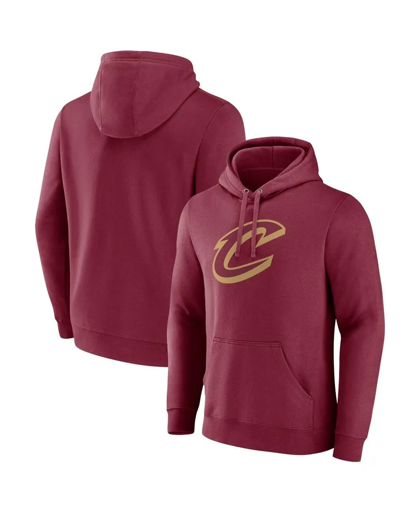 Men's Fanatics Wine Cleveland Cavaliers Primary Logo Pullover Hoodie