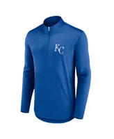 Men's Fanatics Royal Kansas City Royals Quarterback Quarter-Zip Top