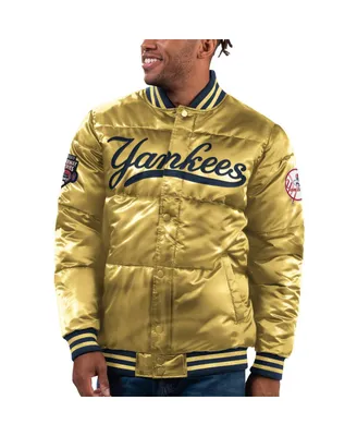 Men's Starter Gold New York Yankees 2023 Subway Series Bronx Bomber Full-Snap Jacket