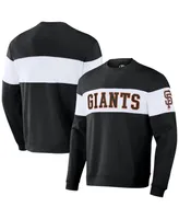 Men's Darius Rucker Collection by Fanatics Black San Francisco Giants Stripe Pullover Sweatshirt