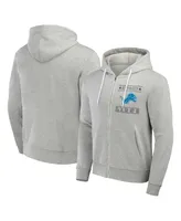 Men's Nfl x Darius Rucker Collection by Fanatics Gray Detroit Lions Domestic Full-Zip Hoodie