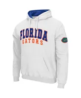 Men's Colosseum White Florida Gators Double Arch Pullover Hoodie