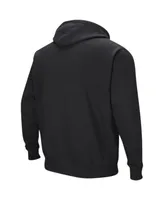 Men's Colosseum Black Stanford Cardinal Double Arch Pullover Hoodie