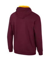 Men's Colosseum Maroon Minnesota Golden Gophers Half-Zip Hoodie