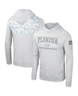 Men's Colosseum Gray Florida Gators Oht Military-Inspired Appreciation Long Sleeve Hoodie T-shirt