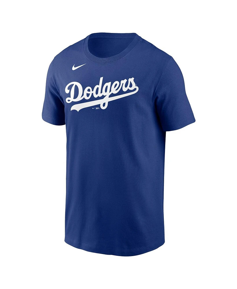 Men's Nike Trevor Bauer Royal Los Angeles Dodgers Name and Number T-shirt