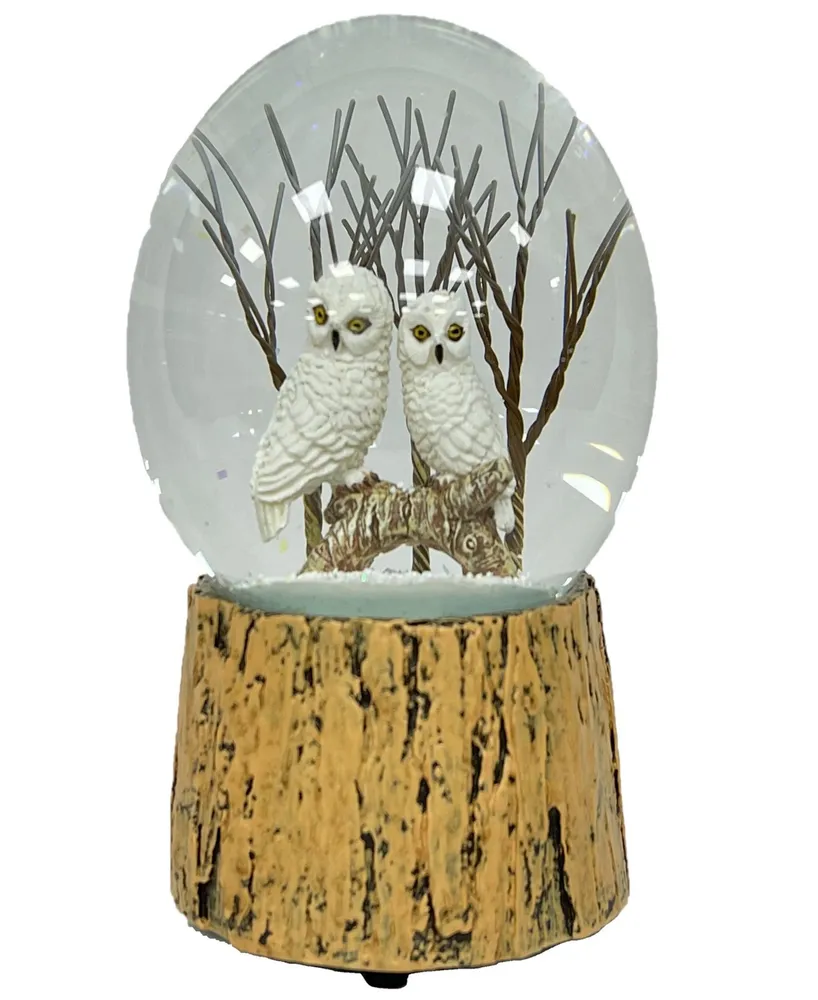 Ashfield & Harkness Snowy Owls Snow Globe