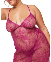 Addison Women's Plus-Size Unlined Baby doll Lingerie